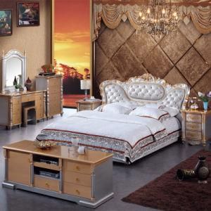 Solid Wood Antique Bedroom Set (V807)