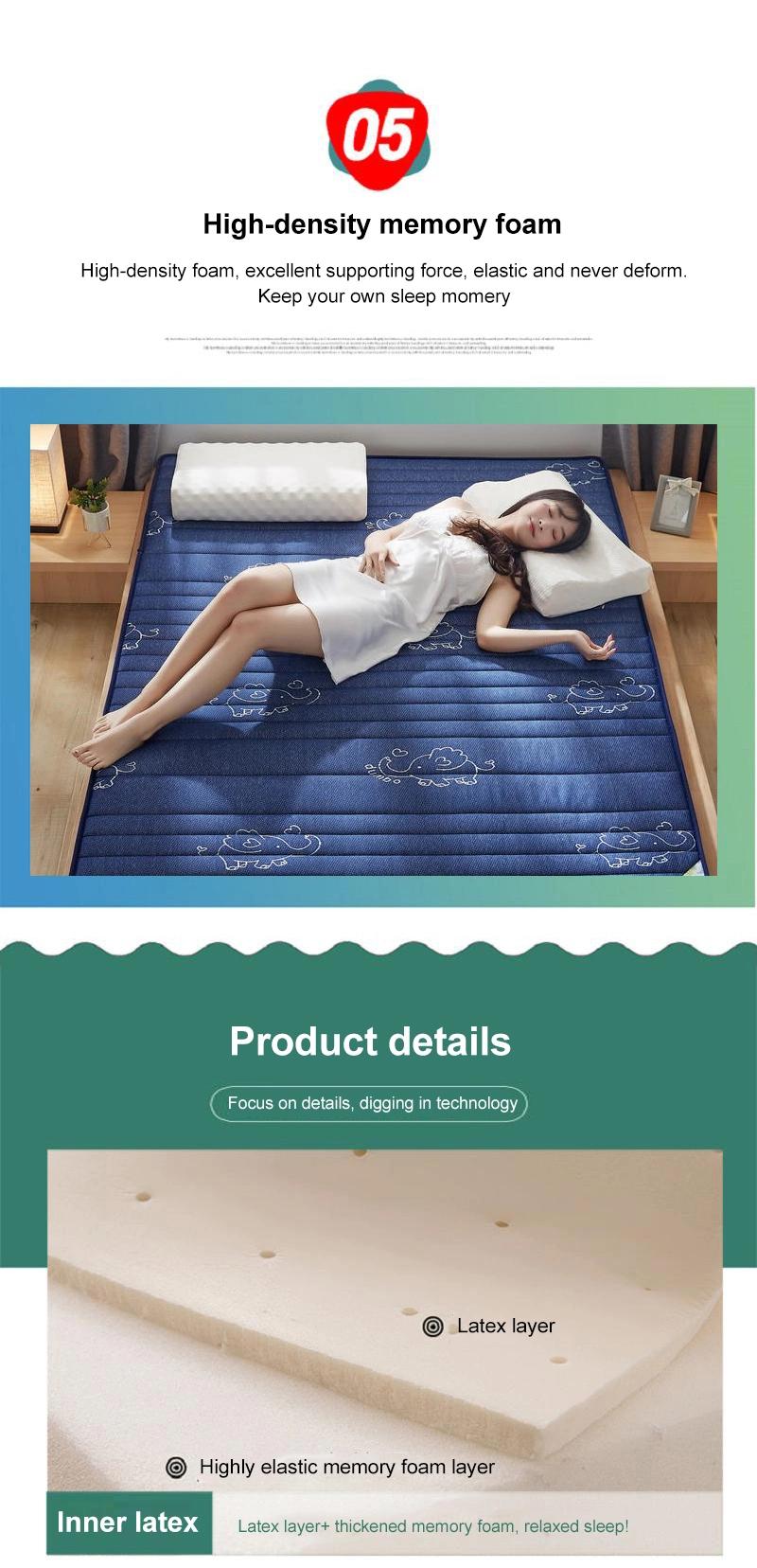 University Dorm Bed Mattress Portable Portable Warm Thailand Latex Single