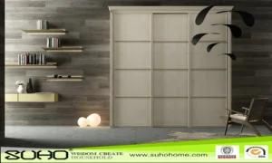 New Design Aluminium Homochromy Grained Series of Wardrobe Door for Home Furniture