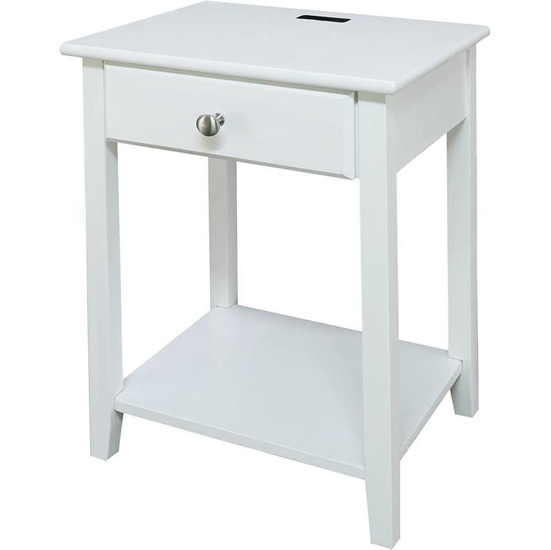 Nova Bedroom Small Wooden Frame Bedside Table Nightstand