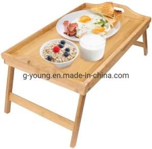 Bamboo Folding Laptop Bed Tray Table