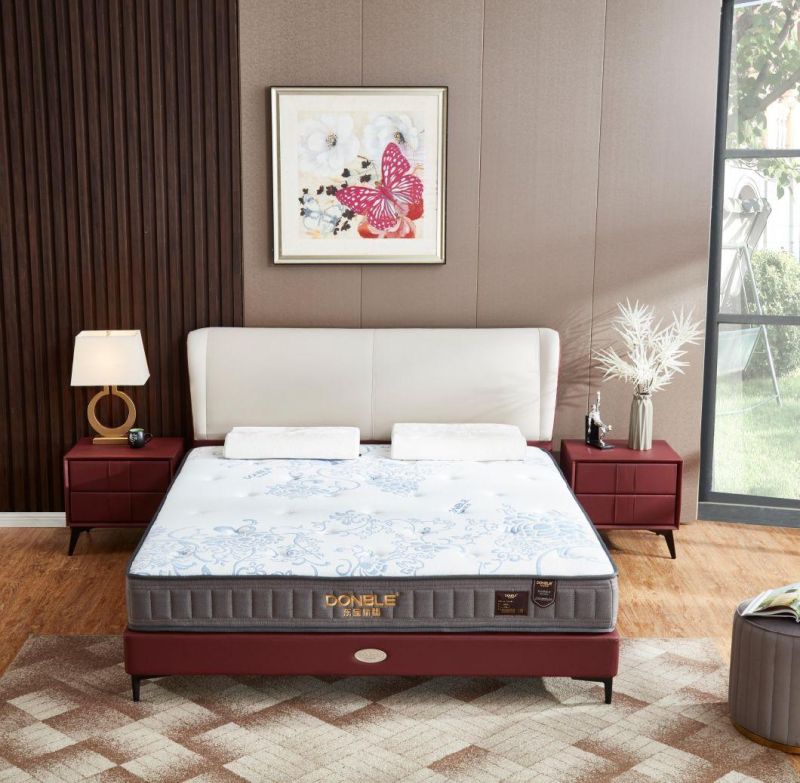 Queen Size Hotel Bed Pocket Spring High Density Latex Memory Foam Mattress