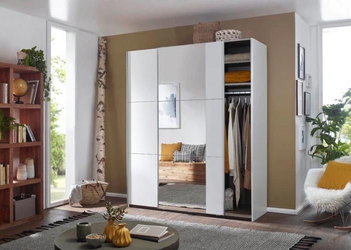 Wholesale MDF Sliding Door Storage Clothes Wardrobe Closet for Bedroom Furniture