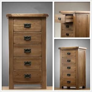 Wooden Bedroom Furniture, Solid Oak Chest with 5 Drawers