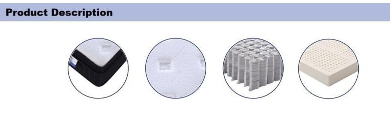 Hotel Bedding Euro Top Pocket Spring Bed Memory Foam Mattress