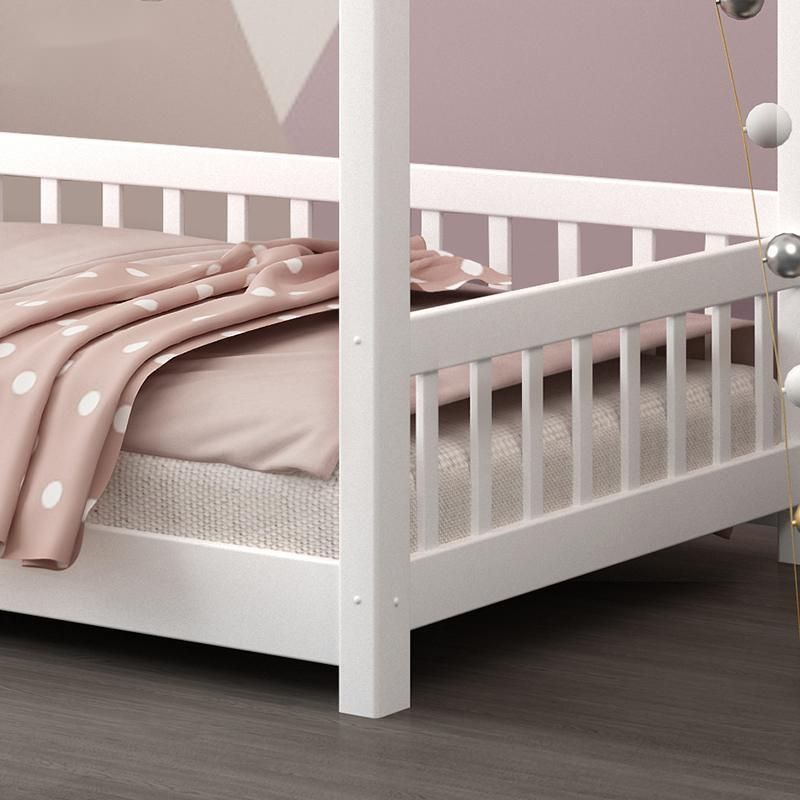 Ins Nordic Solid Wood Children′ S Tree House Bed Small House Childrens Bed with Guardrail Floor Bed
