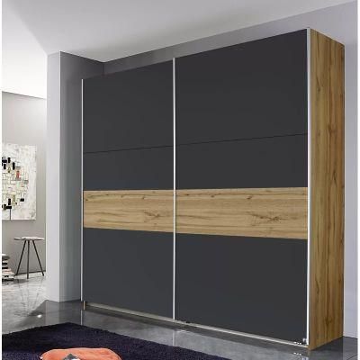 Hot Sales Furniture New Modern Wooden Sliding Door Wardrobe (HF-WF07081)