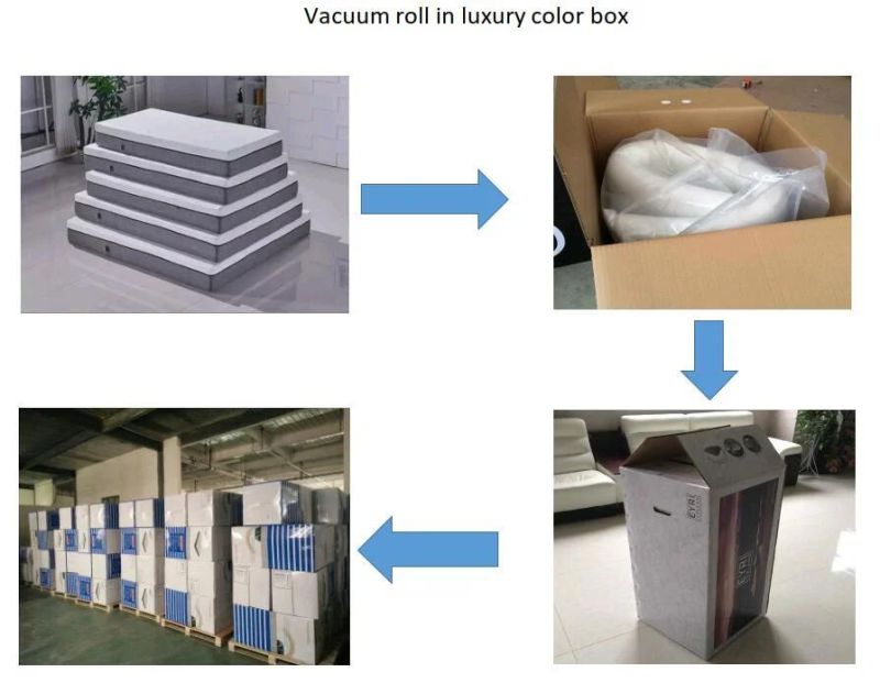 10 Inch Visco Memory Foam Mattress Roll in a Box