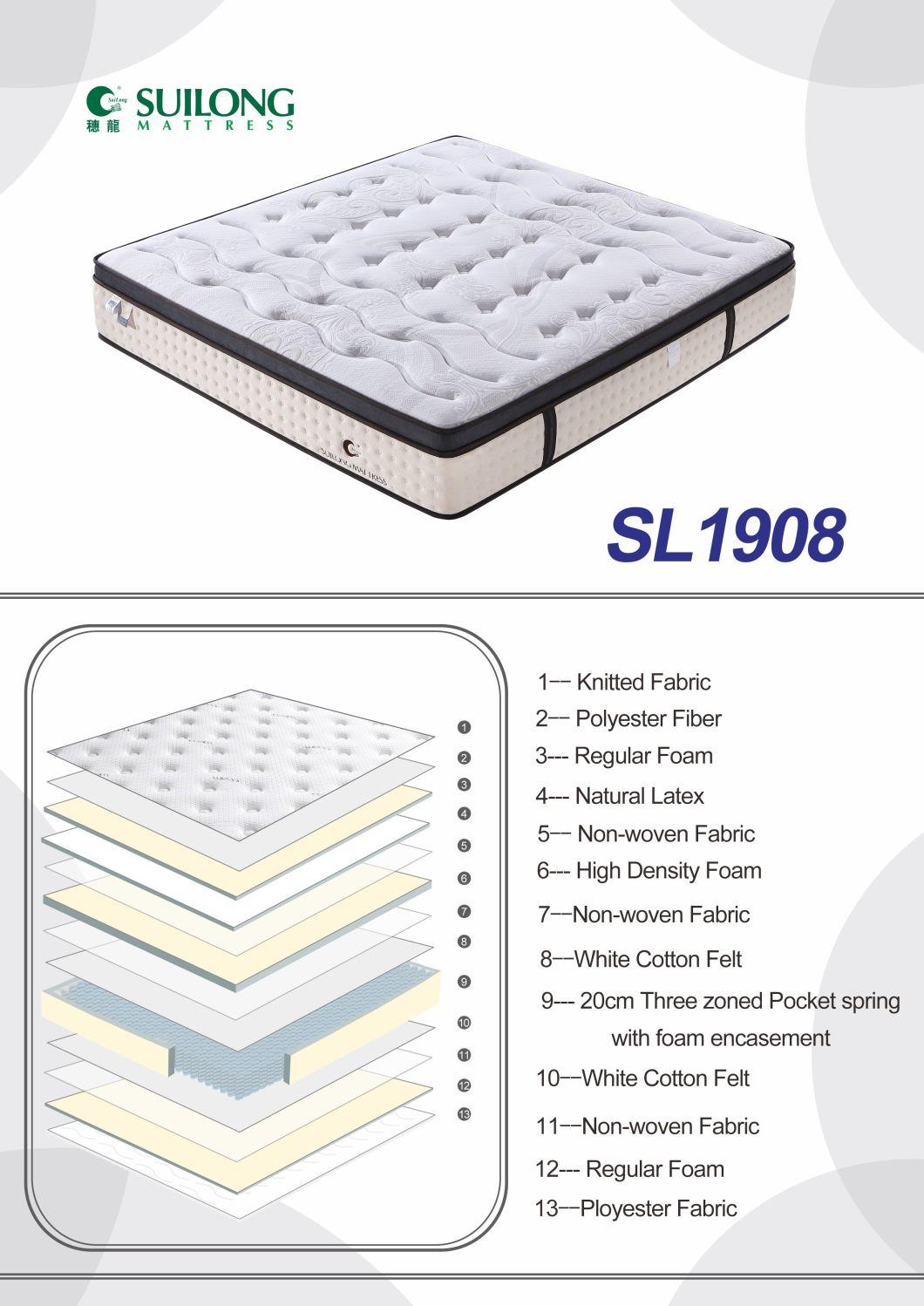 Comfortable Mattress Modern Furniture Latex Foam Spring Mattress