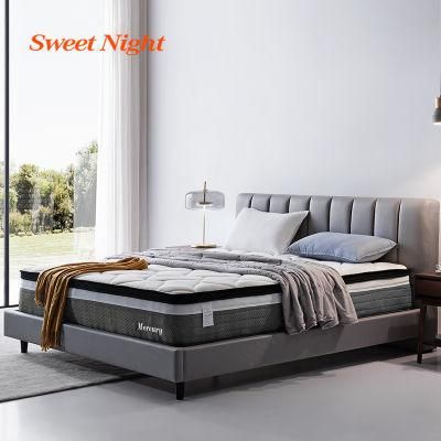 OEM Hotel King Size Memory Foam Bed in a Box Roll up Spring Mattress