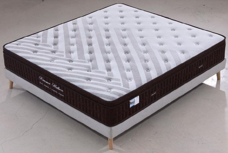 Cool Sleeping Gel Memory Foam Pocket Spring Mattress Roll in Carton Box
