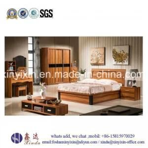 Modern Home King Size Bed Melamine Bedroom Furniture (SH-016#)