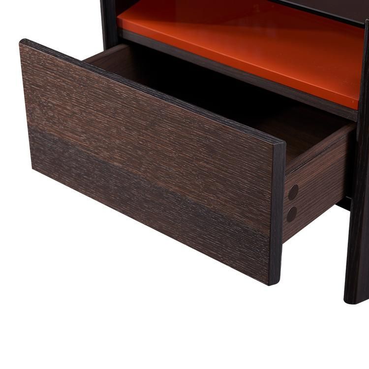 S-Ctg020A Italian Design Wooden Night Stand, Best Selling Modern Bedroom Set in Home and Hotel Bedroom
