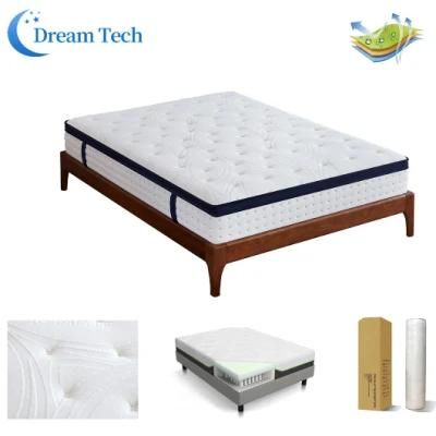 High Density Memory Foam Pocket Spring Mattress for 5 Star Hotel Project