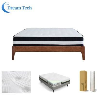 King Size Foldable Mattress High Density Convoluted Foam Zone Pocket Spring Mattress