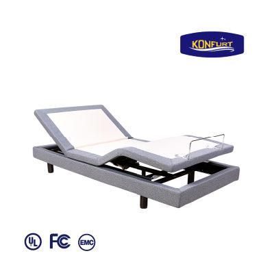 Modern Bedroom Furniture Remote Control Full Size Adult Therapy Electric Adjustable Bed High Class Bed.