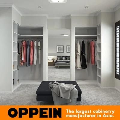 Oppein Modern White Melamine Walk-in Closet (YG17-M04)