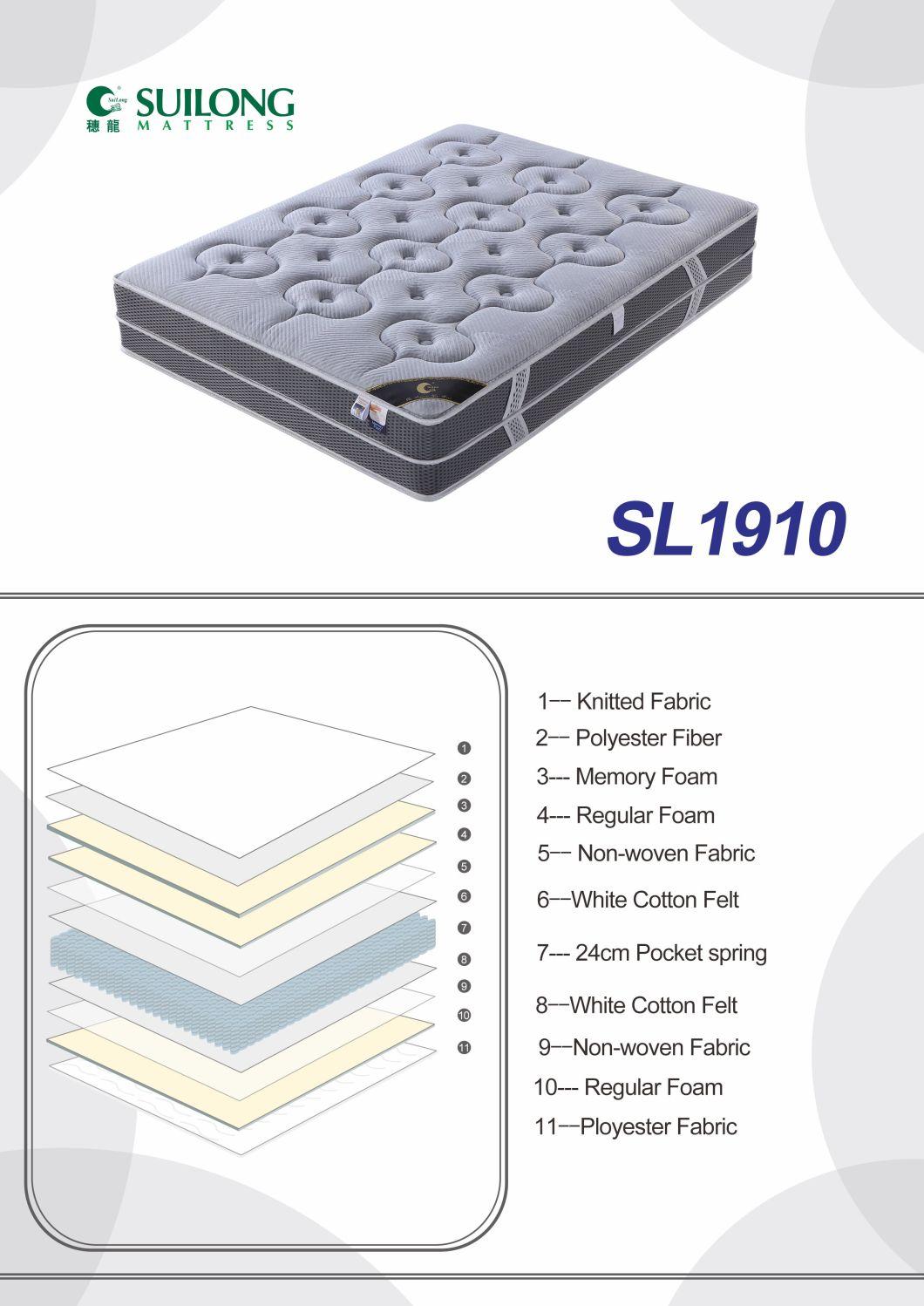 Comfortable Mattress Bedroom Furniture Tight Top Memory Foam Mattress