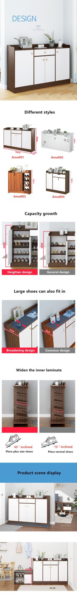 Large Capacity Shoe #Cabinet Board #Furniture 0165