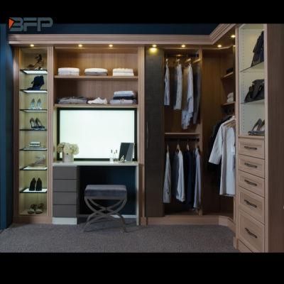 Simple Walk in Open Wardrobe with Shaker Style