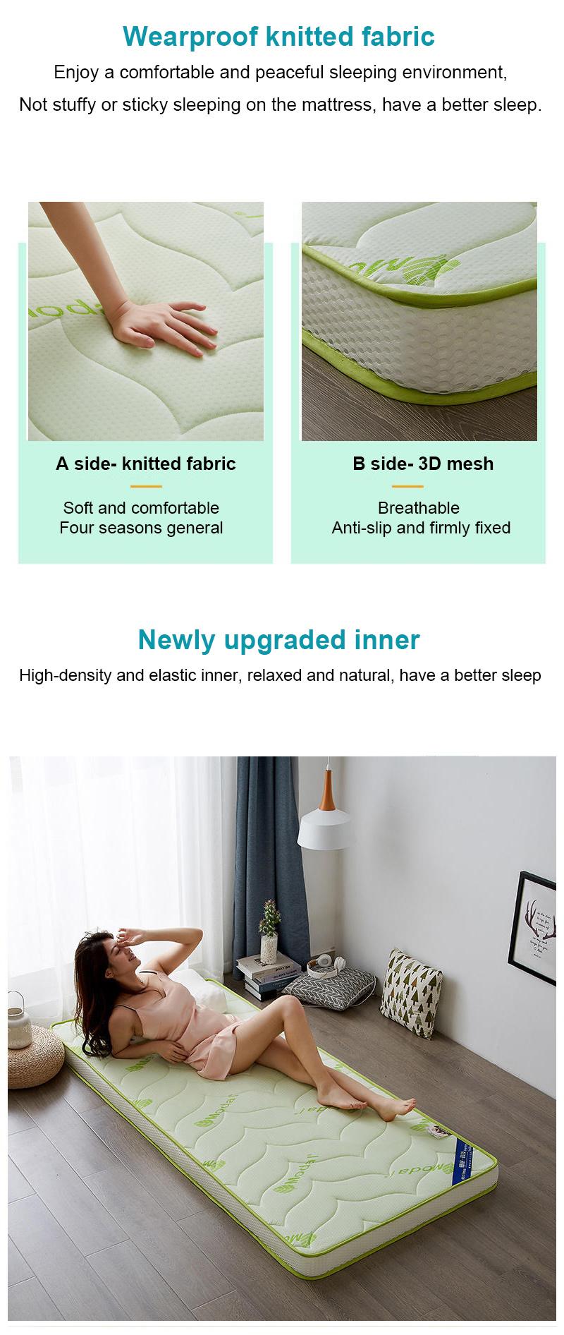 Motel Bed Mattress Thick 10cm Multi-Purpose Soft Latex Twin