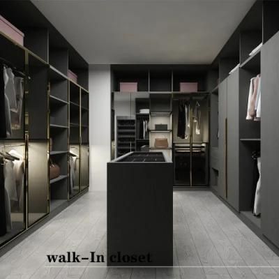 Classic Walk-in Closet Open Doors Wardrobes for Bedroom Furniture