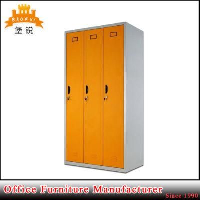 Low Price Office Use 3 Doors Steel Wardrobe Locker