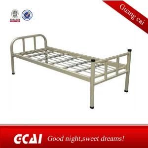 Cheap Wholesale Iron Bed Dormitory Adult Single Bed