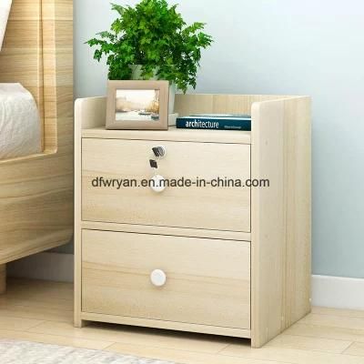 Bedroom Furniture Wooden MFC Drawer Bedside Table Nightstand Cabinet