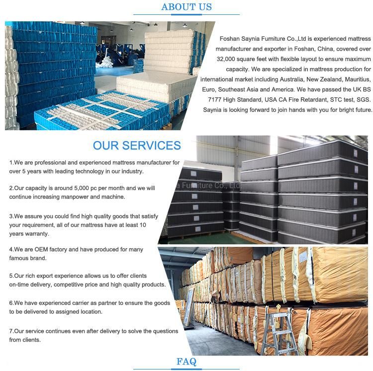 Premium Memory Foam Pocket Spring Sleep Bed Mattress for Wholesale