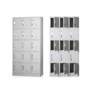 Luoyang Mingxiu Free Shipping Steel Locker Wardrobe / School Locker 15 Doors