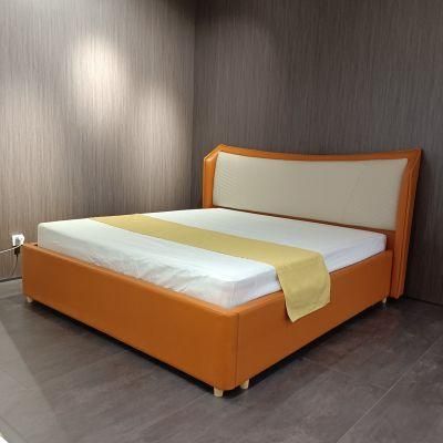 Hot Sale Bed Room Furniture Set Modern Leather Bed Home Furniture Double Bed