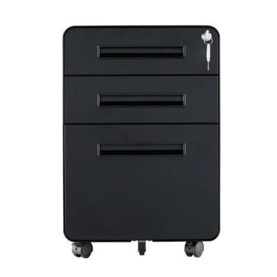 Office Equipment Mobile 3 Drawer File Cabinet Under Desk Drawer Storage Mobile Pedestal