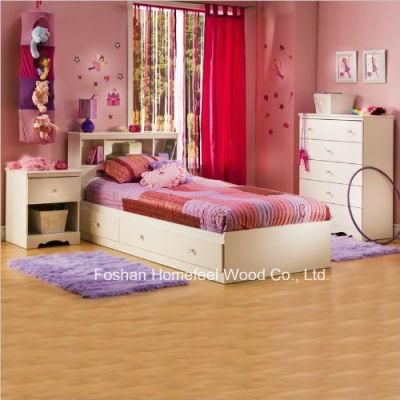 Kids White Wood Captain&prime;s 3 Piece Bedroom Set