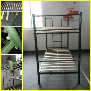 Army Style Iron Pipe Tube Metal Frame Bunk Bed