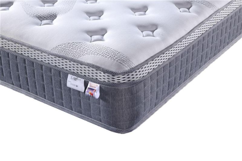 Hot Sale Elegant King Size Gel Memory Foam Euro Spring Mattress