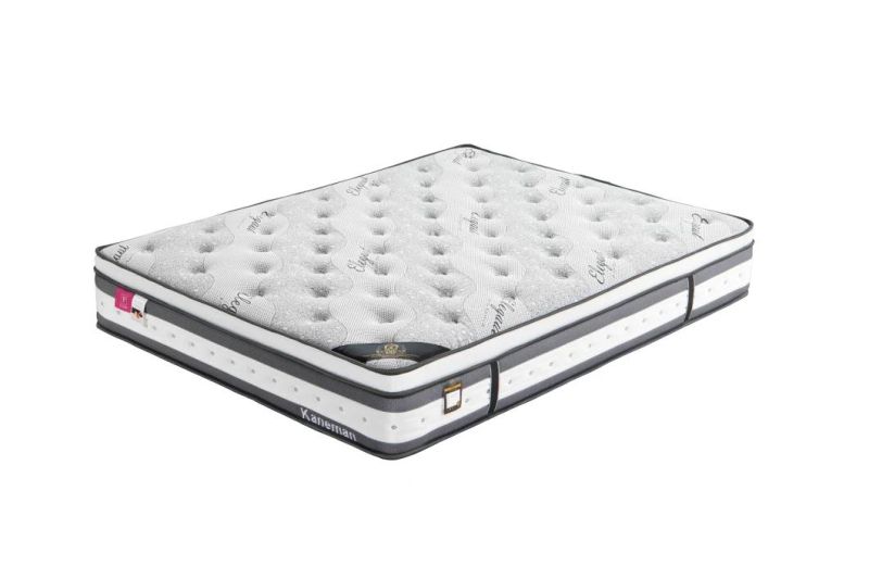 10 Inch Pocket Spring Mattress Roll up in Box Best Seller Visco Memory Foam Pocket Spring Mattress