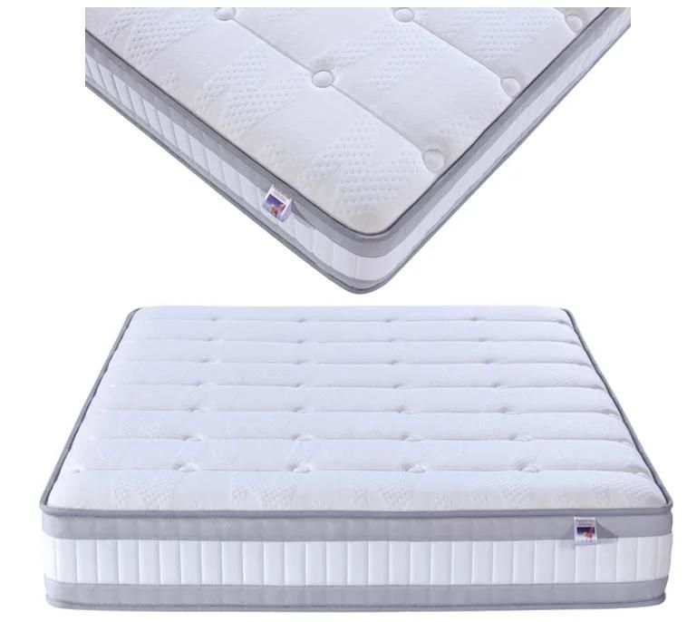 King Size Knitted Fabric Home Furniture Hotel Bed Soft Pocket Spring Mattress