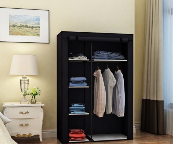 Fashionable Simple Solid Color Non-Woven Fabric Combination Foldable Wardrobe