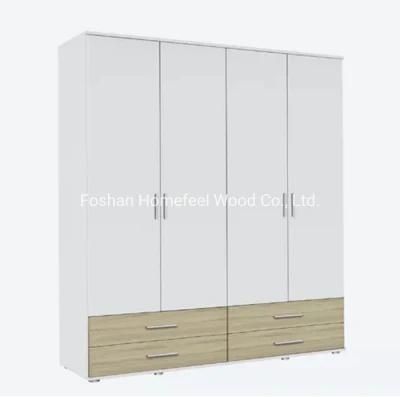 Best Selling Modern Simple Design Wood Home Furniture Bedroom Storage Wardrobe (HF-WB76)