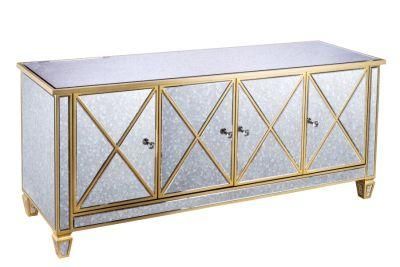 Factory Price Wholesale Reusable Modern Mirrored 2 Doors Sideboard