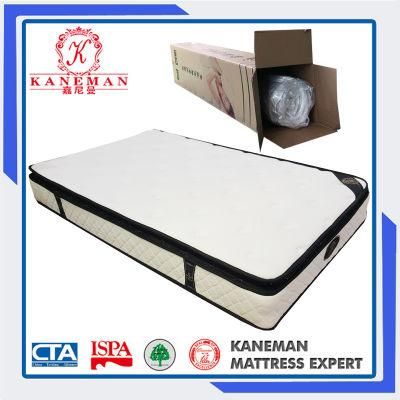 Best Selling 10 Inch Double Pocket Spring Pillow Top Mattress
