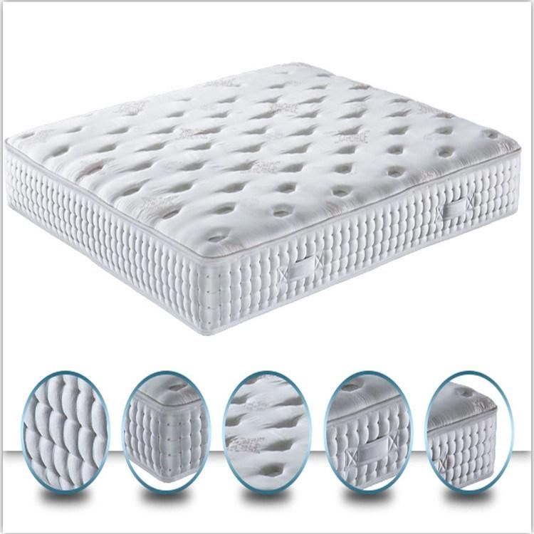 Luxury Design Fire Retardant Standard 5 Star Hotel Spring Mattress for Sale