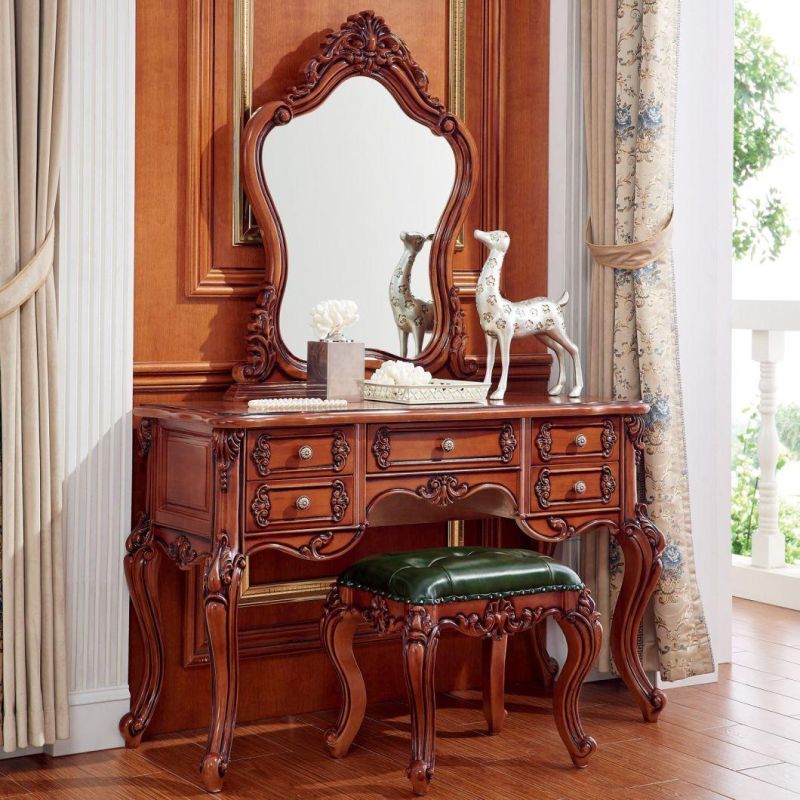 Wooden Dresser with Dressing Stool in Optional Furniture for Home Furniture