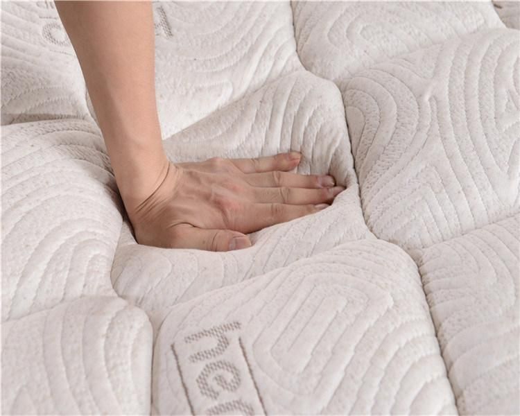 Luxury Design Hot Sale Sleep Well Home and Hotel Use Double Pillow Top Spring Mattress with Elegant Cover