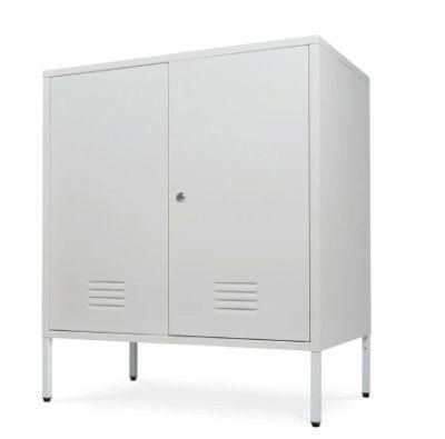 Multi-Purpose Cabinet Locker, Metal Storage Cabinet Steel Wardrobe with High Feet