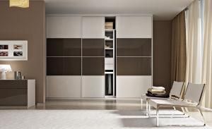 Modern Design Closet with Sliding Door for Bedroom Furniture (V6-WS001)