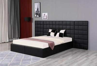 Huayang Wholesale Popular Wooden Frame Bed Durable Fabric Bed