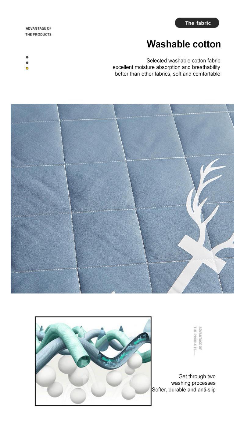 Sleepover Bed Mattress Pad Thin Multi-Purpose Breathable Comfortable Twin XL