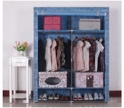 Simple Modern Folding Fabric Portable Bedroom Wardrobe Designs